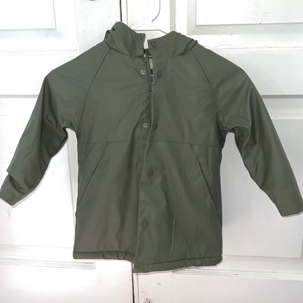 Zara fleece lined rain jacket with hood